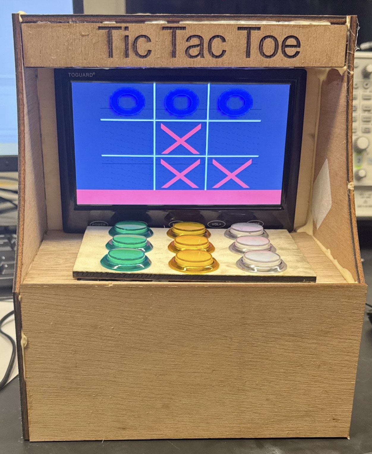 Tic-Tac-Toe arcade cabinet